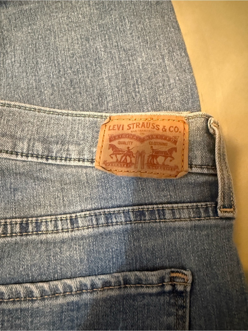 Levi's 314 32 waist  Straight Jeans in Light Blue Denim